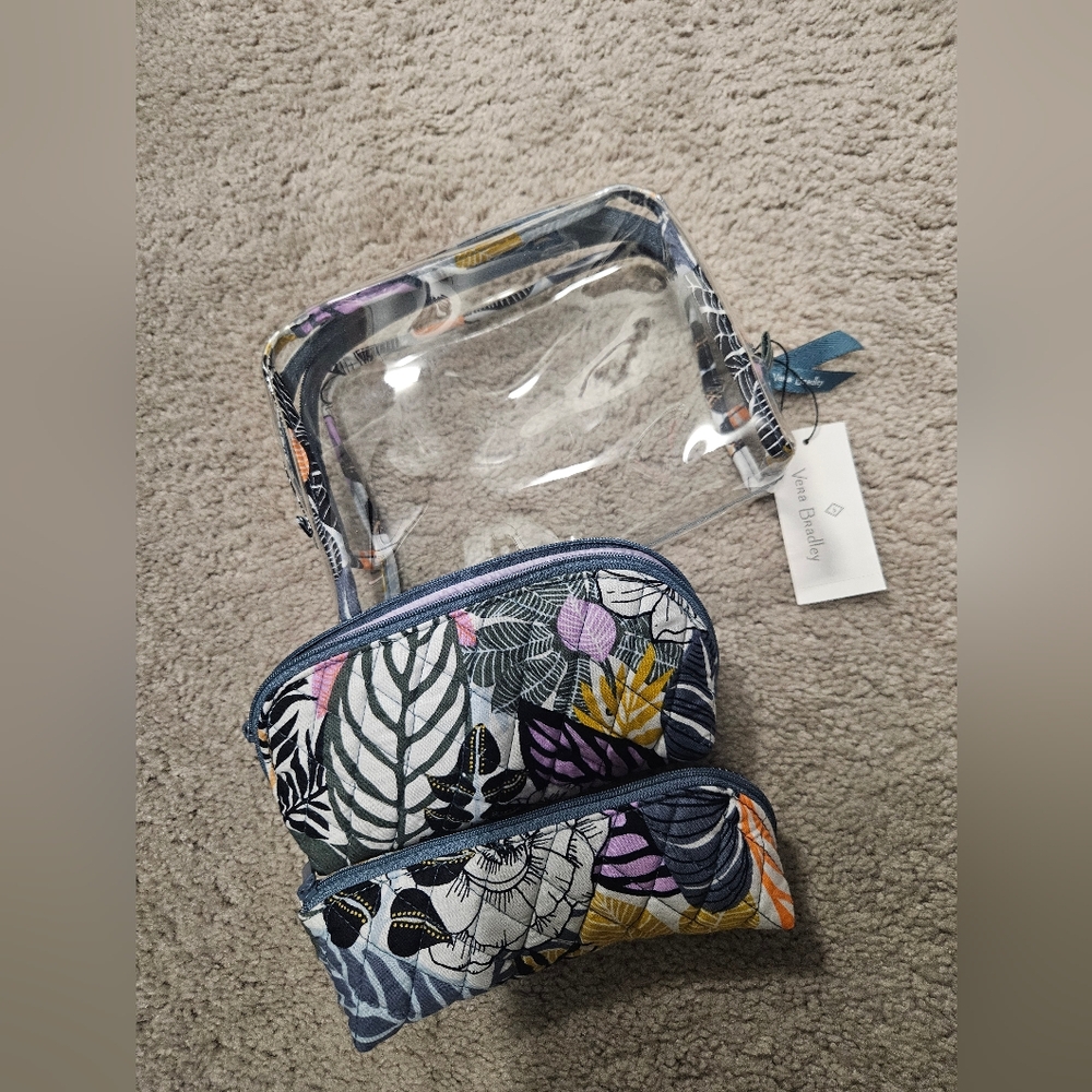 Vera Bradley Cosmetic Bag Trio